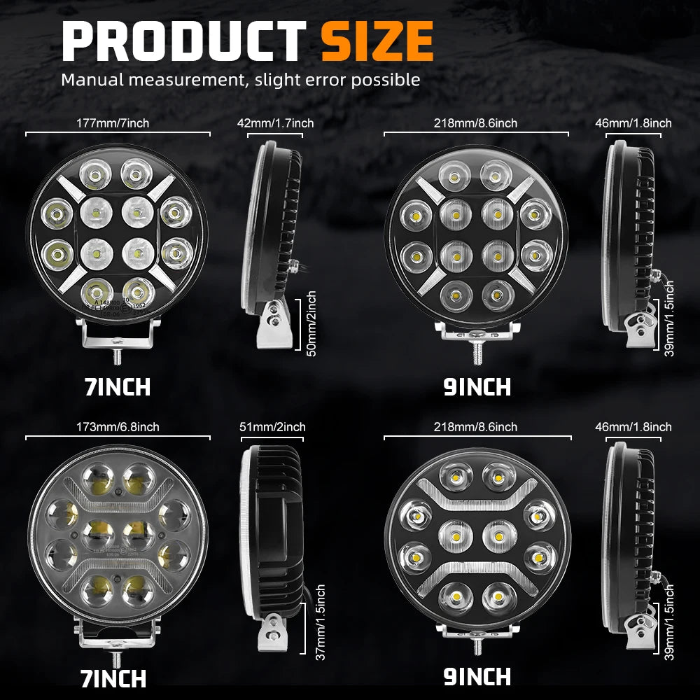 Lumière de Travail LED 9" PuissanteTM